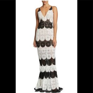 Dress The Population Candace Crochet Mermaid Gown